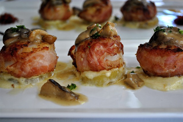 Pan Seared Scallops with Pancetta