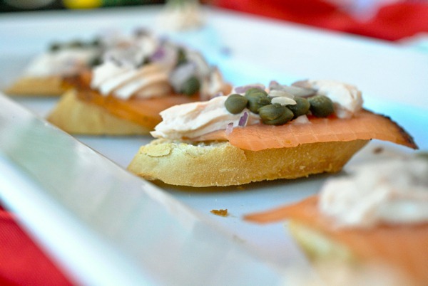 Anna Maria Oyster Bar (Salmon Crostini Pastrami Style)