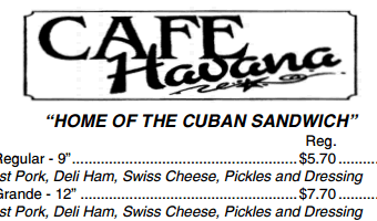 cafe-havana-sarasota-menu