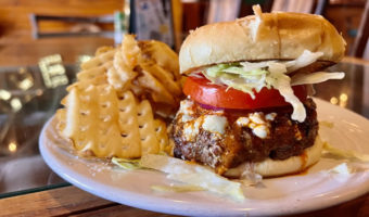 Knick's Tavern & Grill - CHIPOTLE CRUMBLED BLEU CHEESE BURGER